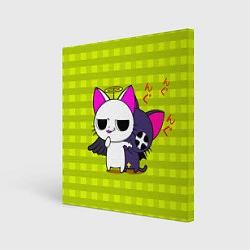 Холст квадратный Аниме котики, цвет: 3D-принт