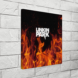 Холст квадратный Linkin Park: Hell Flame, цвет: 3D-принт — фото 2
