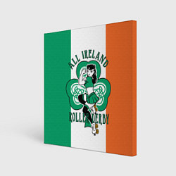 Картина квадратная Роллер-дерби - вся Ирландия