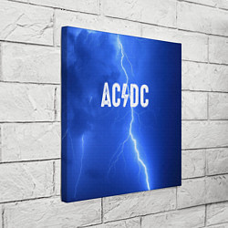 Холст квадратный AC/DC: Lightning, цвет: 3D-принт — фото 2
