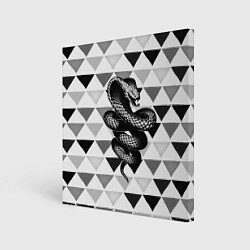 Картина квадратная Snake Geometric