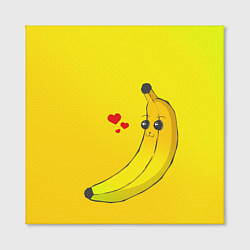 Холст квадратный Just Banana (Yellow), цвет: 3D-принт — фото 2
