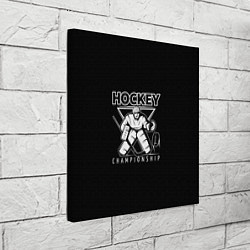 Холст квадратный Hockey Championship, цвет: 3D-принт — фото 2