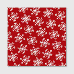 Холст квадратный Новогодние Снежинки, цвет: 3D-принт — фото 2