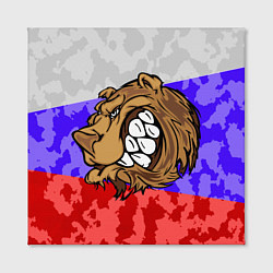Холст квадратный Русский Медведь, цвет: 3D-принт — фото 2