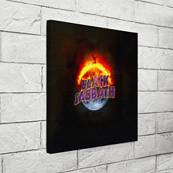 Холст квадратный Black Sabbath земля в огне, цвет: 3D-принт — фото 2