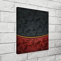 Холст квадратный Узоры Black and Red, цвет: 3D-принт — фото 2