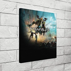 Холст квадратный Titanfall Battle, цвет: 3D-принт — фото 2