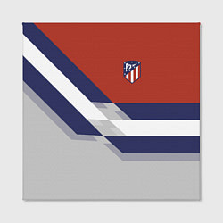 Холст квадратный Atletico FC: Grey style, цвет: 3D-принт — фото 2