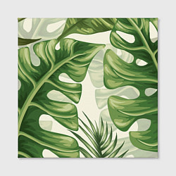 Холст квадратный Тропический папоротник, цвет: 3D-принт — фото 2