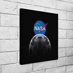 Холст квадратный NASA: Moon Rise, цвет: 3D-принт — фото 2