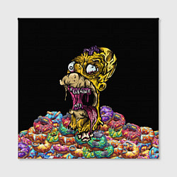 Холст квадратный Zombie Homer, цвет: 3D-принт — фото 2