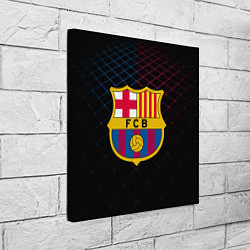 Холст квадратный FC Barcelona Lines, цвет: 3D-принт — фото 2