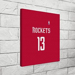 Холст квадратный Rockets: Houston 13, цвет: 3D-принт — фото 2