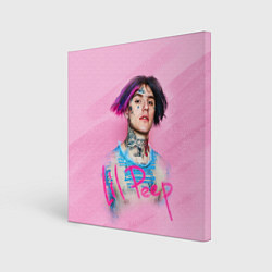 Картина квадратная Lil Peep: Pink Style