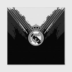 Холст квадратный FC Real Madrid: Black Style, цвет: 3D-принт — фото 2