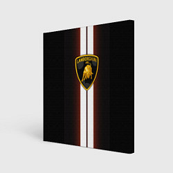 Холст квадратный Lamborghini Race, цвет: 3D-принт