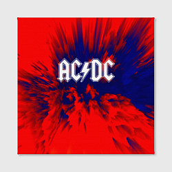 Холст квадратный AC/DC: Red & Blue, цвет: 3D-принт — фото 2