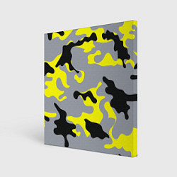 Картина квадратная Yellow & Grey Camouflage