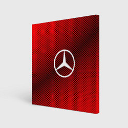 Картина квадратная Mercedes: Red Carbon