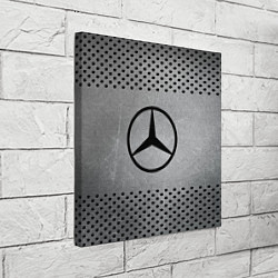 Холст квадратный Mercedes-Benz: Hardened Steel, цвет: 3D-принт — фото 2