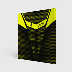 Картина квадратная CS:GO Yellow Carbon