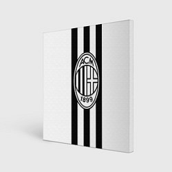 Холст квадратный AC Milan: Black & White, цвет: 3D-принт