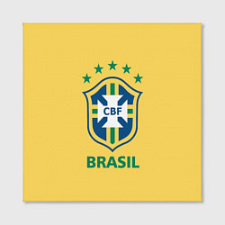 Холст квадратный Brazil Team, цвет: 3D-принт — фото 2