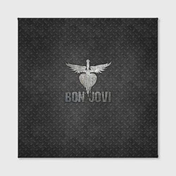 Холст квадратный Bon Jovi: Metallic Style, цвет: 3D-принт — фото 2