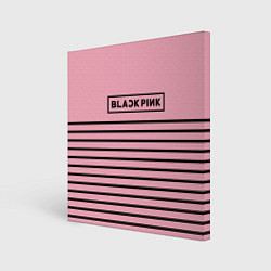 Картина квадратная Black Pink: Black Stripes