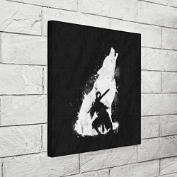 Холст квадратный Dark Souls: Howling Wolf, цвет: 3D-принт — фото 2
