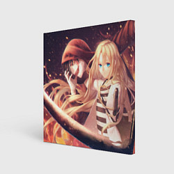 Холст квадратный Satsuriku no Tenshi, цвет: 3D-принт