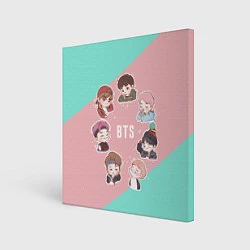 Картина квадратная BTS Boys