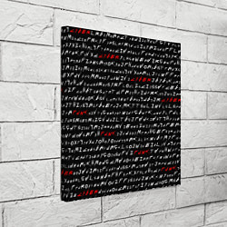 Холст квадратный Cyberpunk 2077: Words, цвет: 3D-принт — фото 2