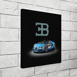 Холст квадратный Bugatti - motorsport extreme, цвет: 3D-принт — фото 2