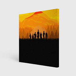 Картина квадратная Red Dead Redemption: Orange Sun