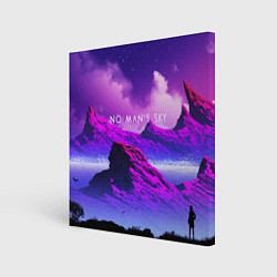 Картина квадратная No Man's Sky: Neon Mountains