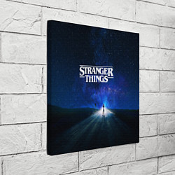 Холст квадратный Stranger Things: Road Light, цвет: 3D-принт — фото 2