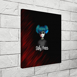 Холст квадратный Sally Face окровавленное лицо, цвет: 3D-принт — фото 2