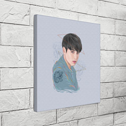 Холст квадратный Jeon Jungkook, цвет: 3D-принт — фото 2