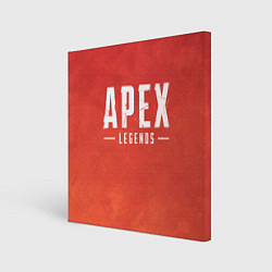 Холст квадратный Apex Legends: Red Logo, цвет: 3D-принт