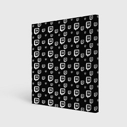 Картина квадратная Twitch: Black Pattern