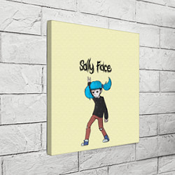 Холст квадратный Sally Face: Rock You, цвет: 3D-принт — фото 2