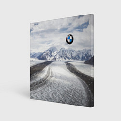 Картина квадратная BMW - снежная вершина