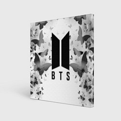 Картина квадратная BTS: Grey Butterflies