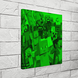 Холст квадратный Minecraft game characters, цвет: 3D-принт — фото 2