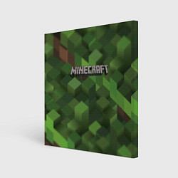 Холст квадратный MINECRAFT FOREST, цвет: 3D-принт
