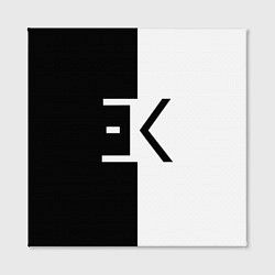 Холст квадратный Егор Крид: ЕК, цвет: 3D-принт — фото 2