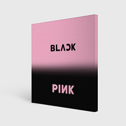 Картина квадратная Blackpink - розово-черный