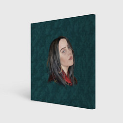 Холст квадратный Billie Eilish, цвет: 3D-принт